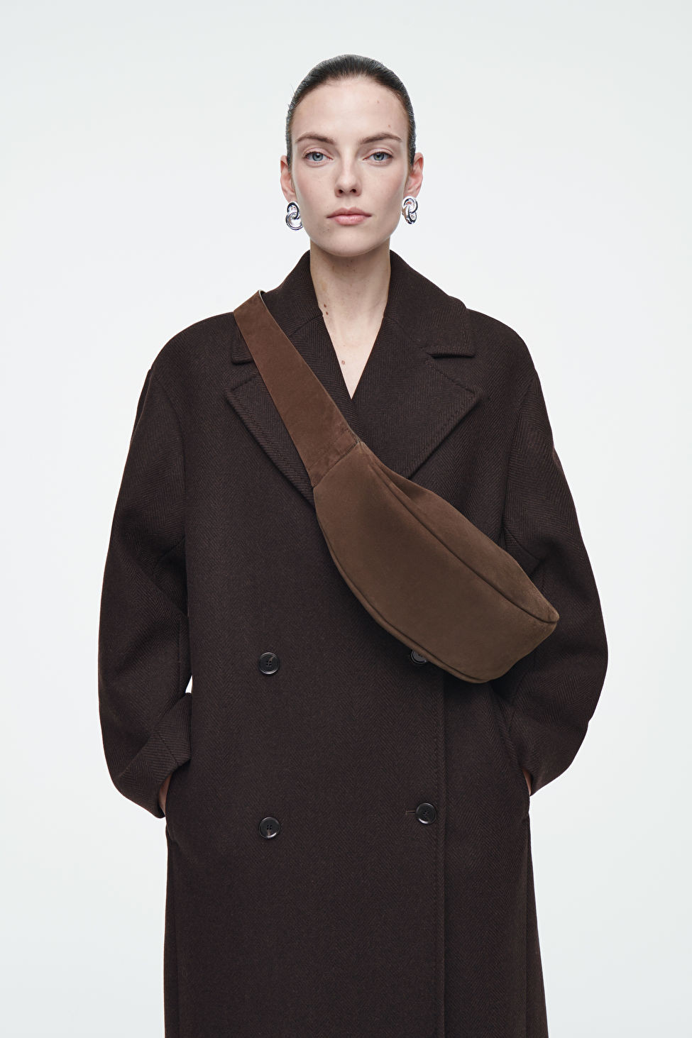 SWING CROSSBODY - SUEDE - BROWN - COS | COS UK