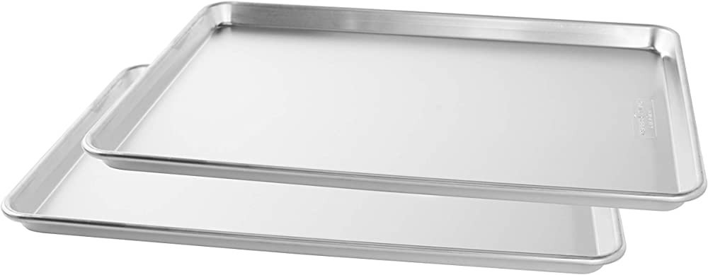 Nordic Ware Naturals Big Baking Sheet, 2 Pack, Silver | Amazon (US)