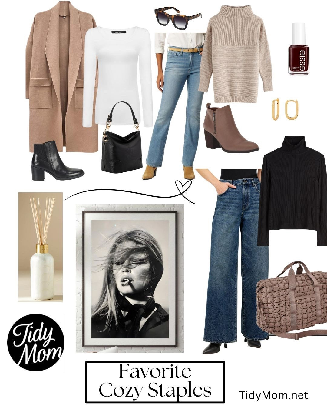 Friday Fun Finds—cozy Fall Staples! Cardigan, jeans, ankle boots, bag, layering pieces, Bridget Bardot, art, Essie


#LTKStyleTip #LTKOver40 #LTKSeasonal