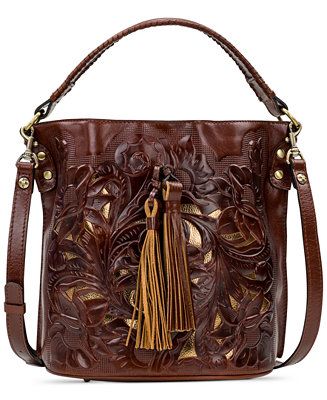 Patricia Nash Otavia Cut-Out Leather Bucket Bag  & Reviews - Handbags & Accessories - Macy's | Macys (US)