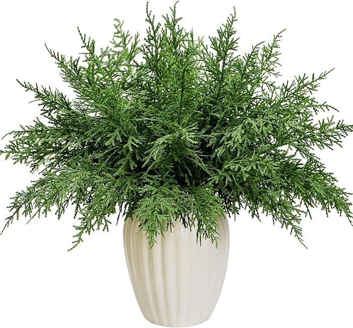24PCS Artificial Pine Needles Branches Real Touch Greenery Stems Cedar Pine Sprigs Evergreen Pick... | Amazon (CA)