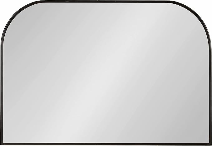 Kate and Laurel Caskill Modern Arched Wall Mirror, 36 x 24. Black, Decorative Wide Contemporary M... | Amazon (US)