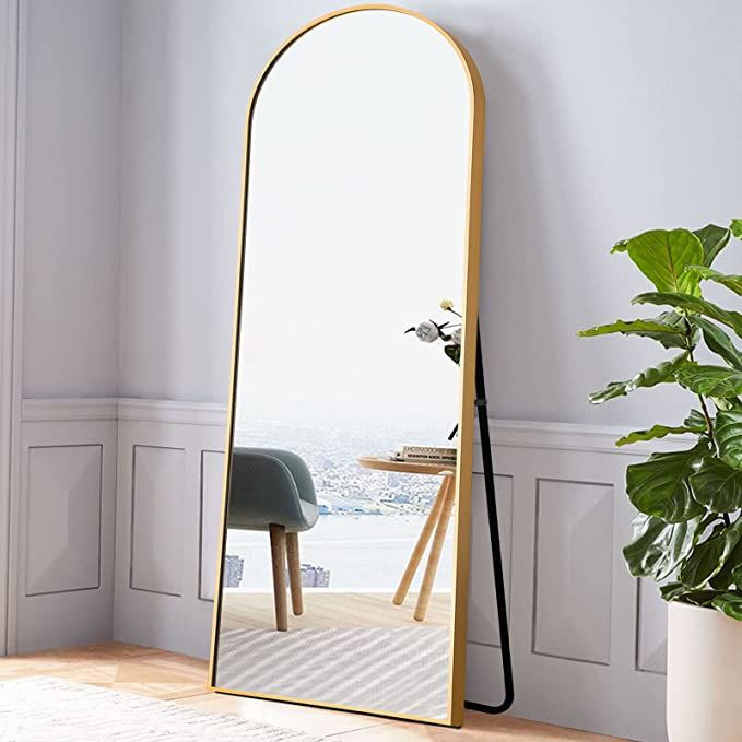 NeuType 65"x22" Arched Full Length Mirror Large Arched Mirror Floor Mirror with Stand Large Bedro... | Amazon (US)