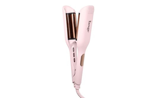 L'ANGE HAIR SculptWaver Titanium Deep Wave Crimper | Modern Crimper for Easy, Uniform Waves & Sculpted Texture | Negative Ion Technology for Frizz-Free Shine & Smooth Hair (Blush - Small) | Amazon (US)