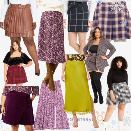 Fall Skirts - Holiday Outfits 

#LTKstyletip #LTKSeasonal #LTKcurves
