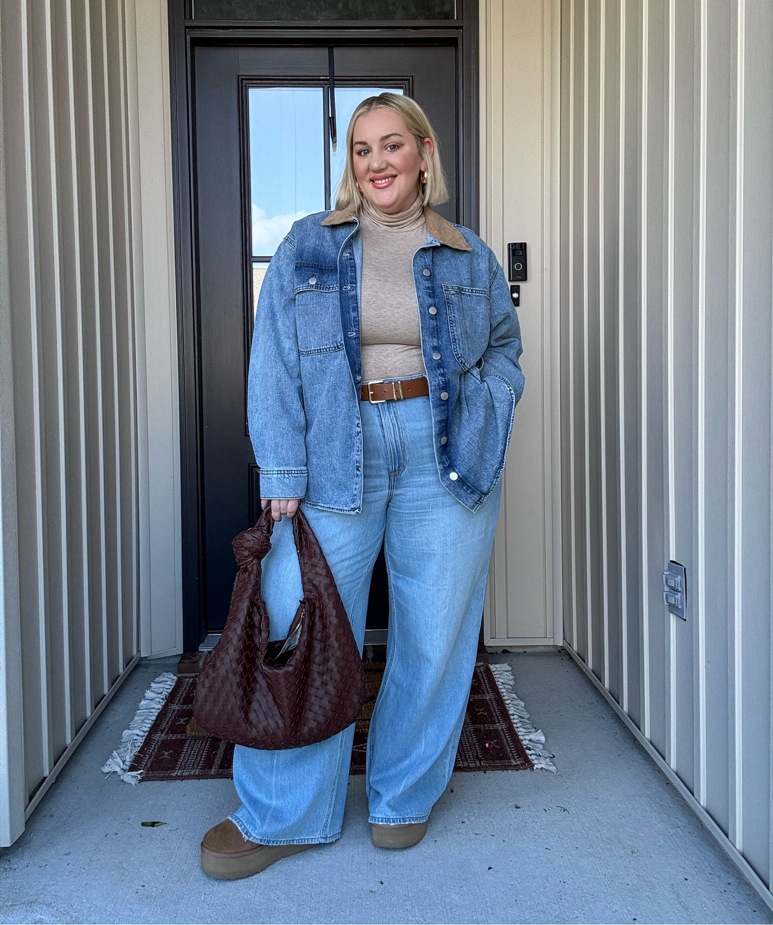 This fit is giving me all the fall feels! Now if the weather would just cooperate that would be great 

#LTKStyleTip #LTKPlusSize #LTKMidsize