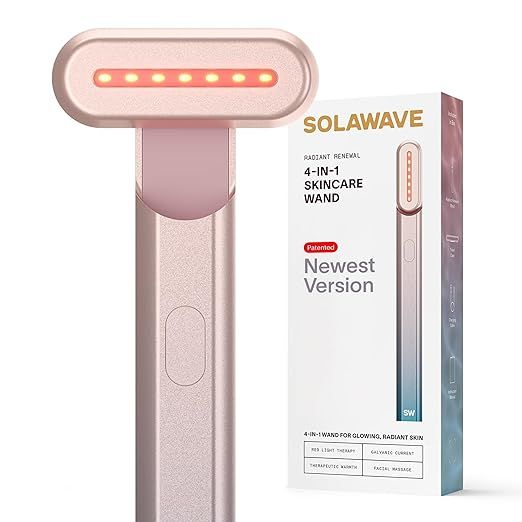 Solawave 4-in-1 Radiant Renewal Wand, Face Skincare Wand with Facial Massager, Facial Wand | Amazon (US)