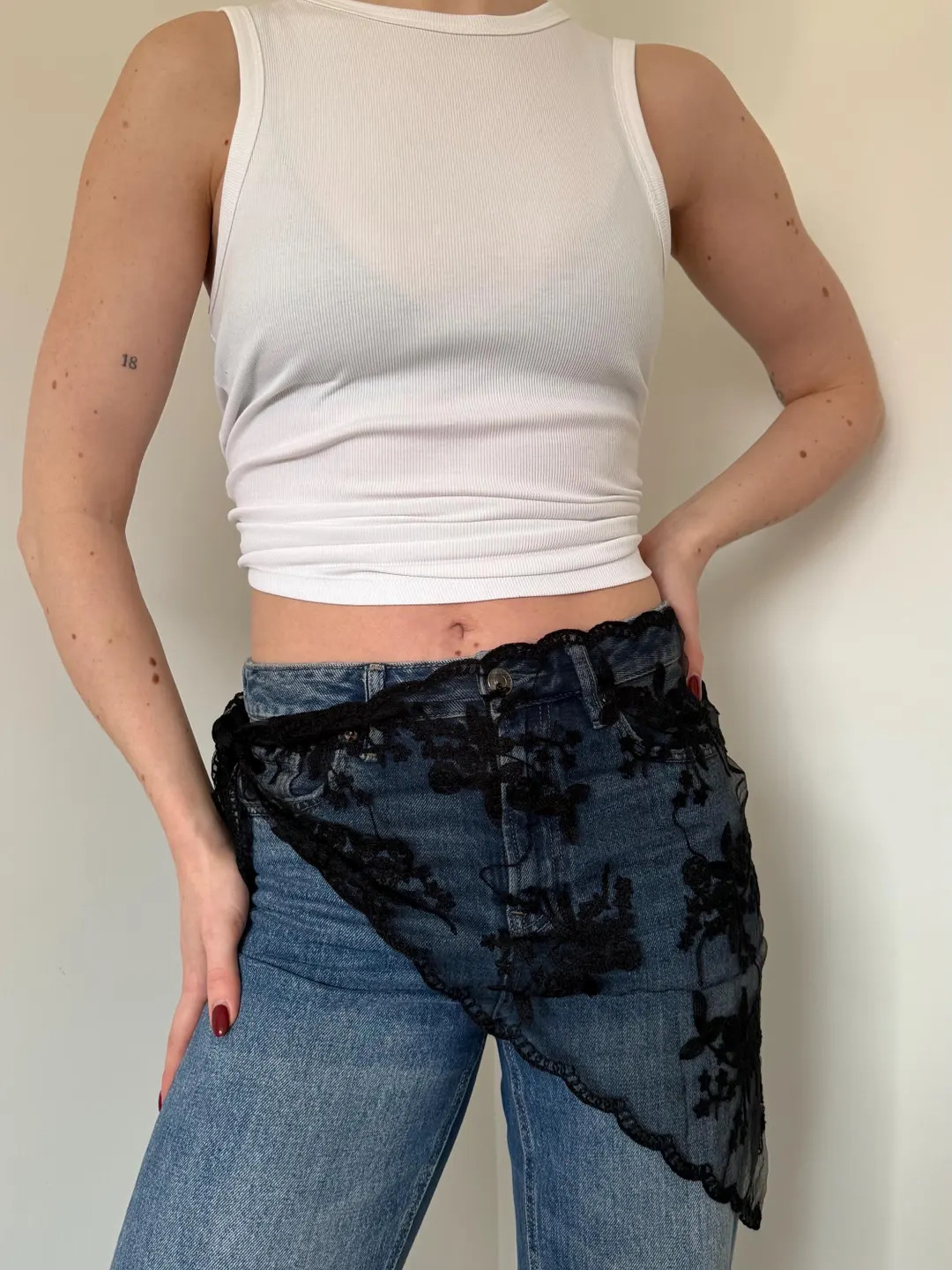 Black Lace Triangle Scarf Bandana Neck Waist Tie Neckerchief Wrap Skirt Sarong Headscarf Coverup ... | Etsy (US)