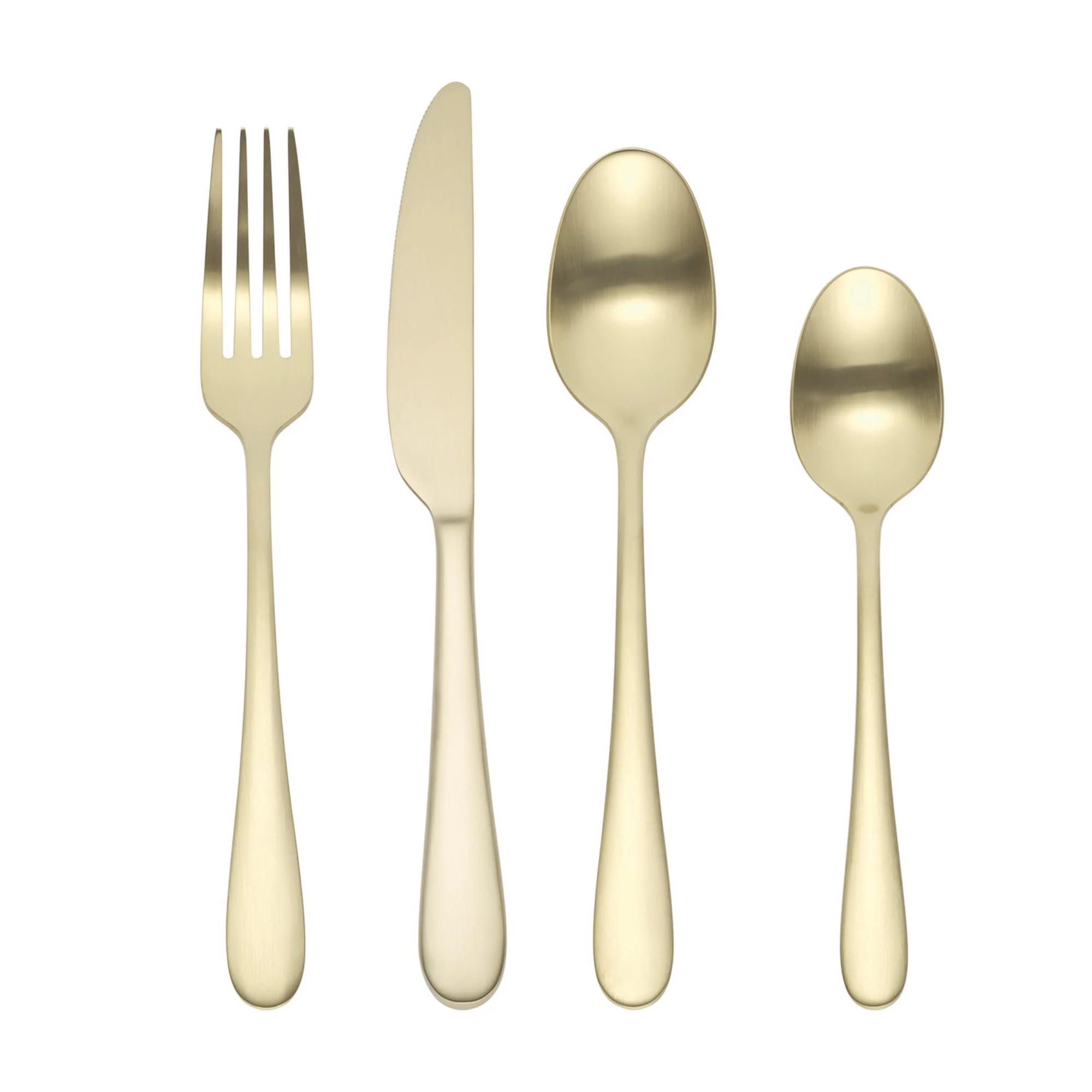 Mingle & Co. Sawyer Champagne Satin 16-pc. Flatware Set | Kohl's