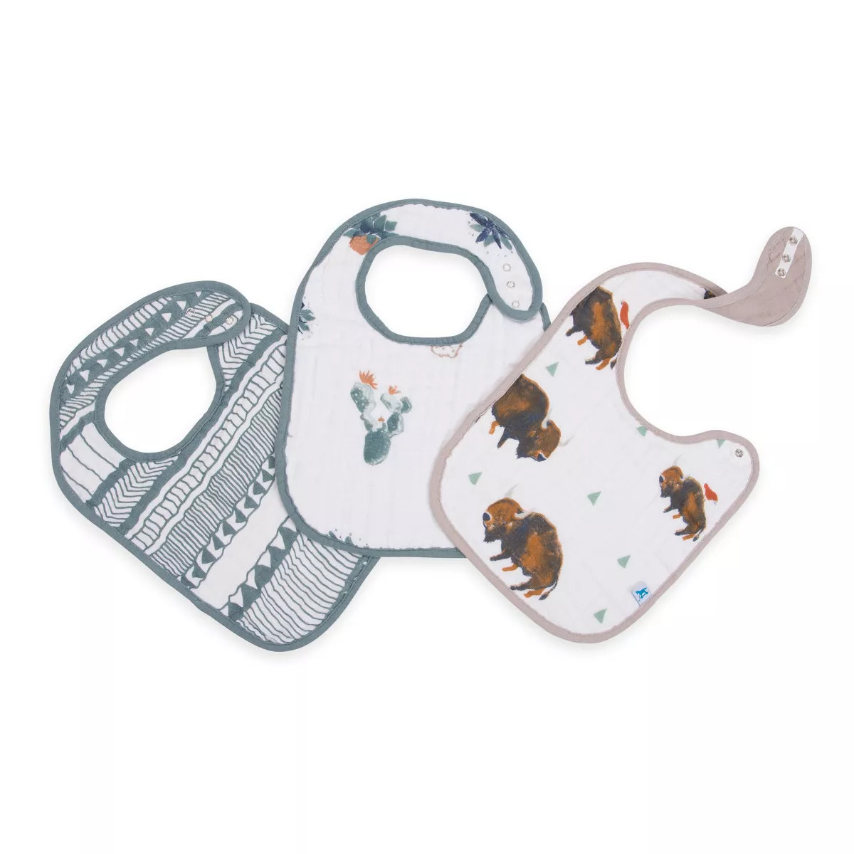 Little Unicorn Cotton Muslin Classic Bib Set - 3pk | Target