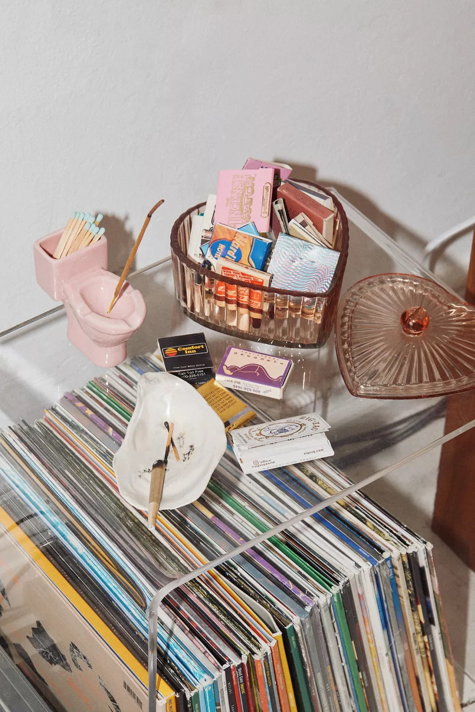 Lidded Glass Heart Trinket Jar | Urban Outfitters (US and RoW)