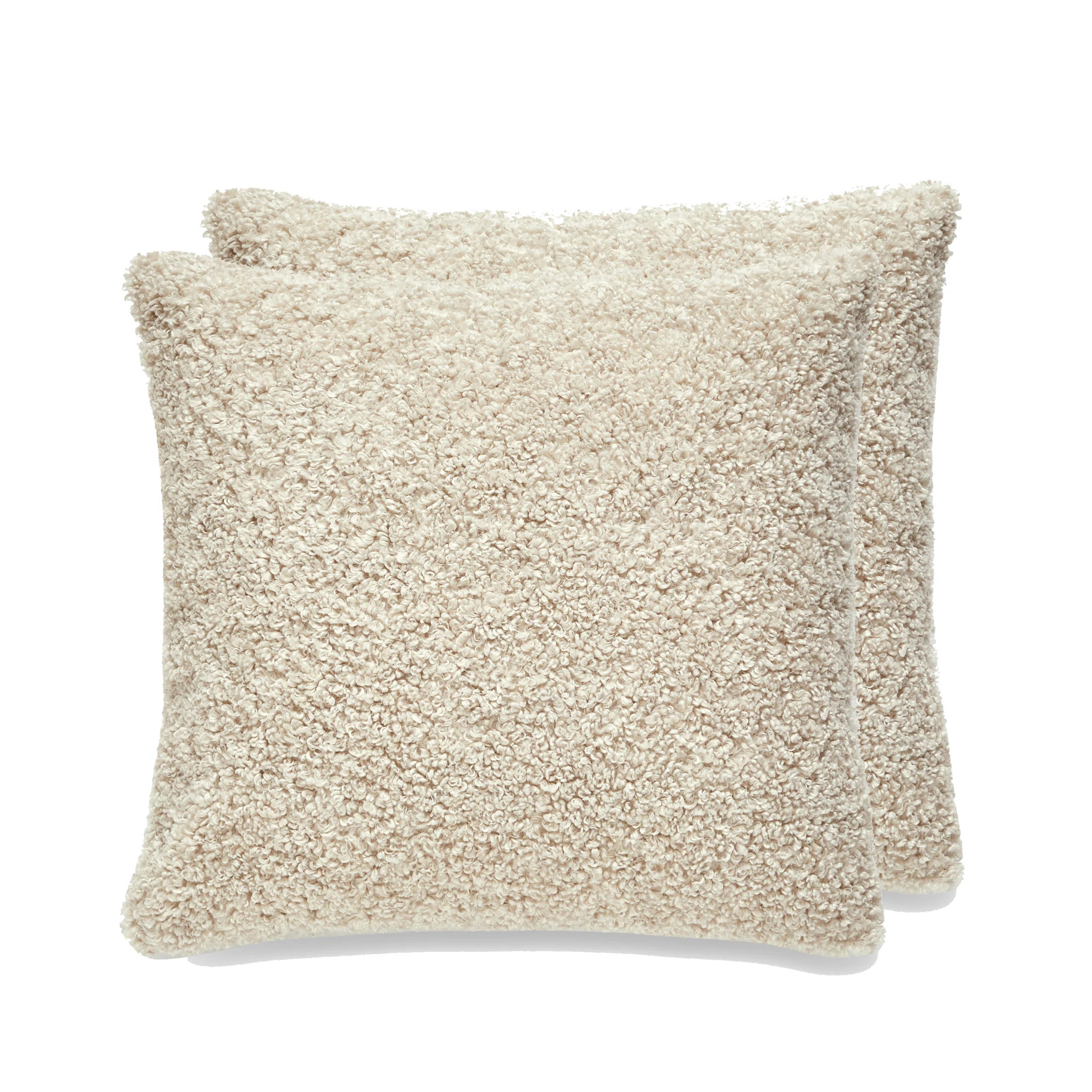 FRENCH BOUCLE Throw Pillow (Set of 2) | Wayfair North America