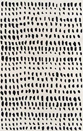 NOVOGRATZ BY MOMENI Delmar Boho Dots Wool Area Rug, 8'0" x 10'0", Ivory | Amazon (US)