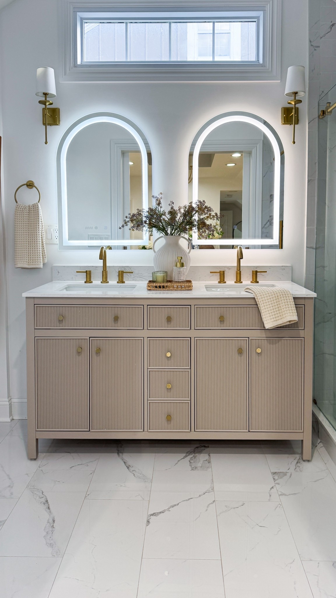 These mirrors are such a game changer! I get DMs about them constantly. They’re finally on sale! Linking the exact mirrors, vanity, and brass accents in our bathroom. ✨

#BathroomGoals #LEDMirror #AmazonHomeFinds

#LTKSaleAlert #LTKStyleTip #LTKHome