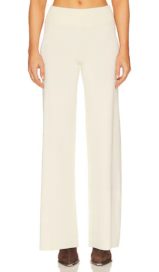 Ria Knit Pant in Chalk White | Revolve Clothing (Global)