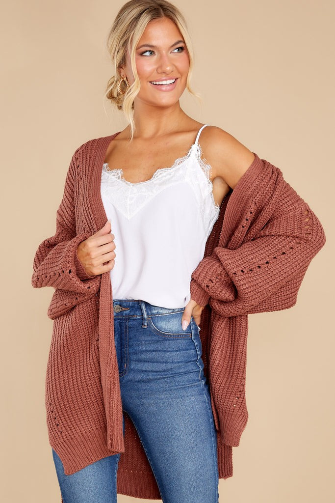 Find Your Level Mulberry Pink Cardigan | Red Dress 