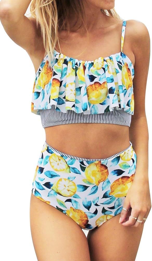 Women's Falbala Design Bikini Set | Amazon (US)