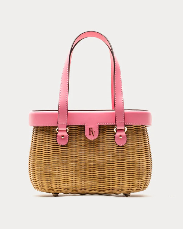 Willow Wicker Basket - Pink | Frances Valentine