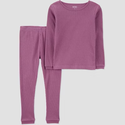 Carter's Just One You® Toddler 2pc Solid Long Sleeve Cotton T-Shirt & Pajama Set | Target