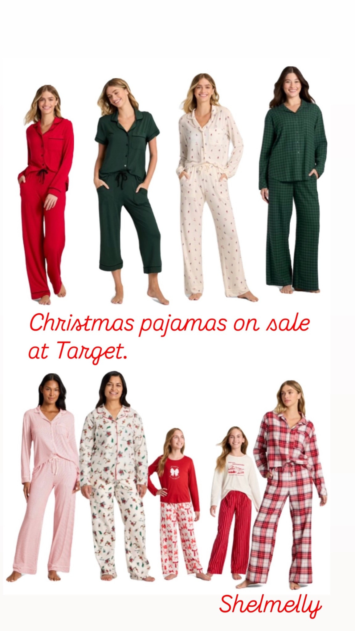 Christmas pajamas for women and little girls are all on sale at Target. 

#LTKGiftGuide #LTKSaleAlert #LTKHoliday