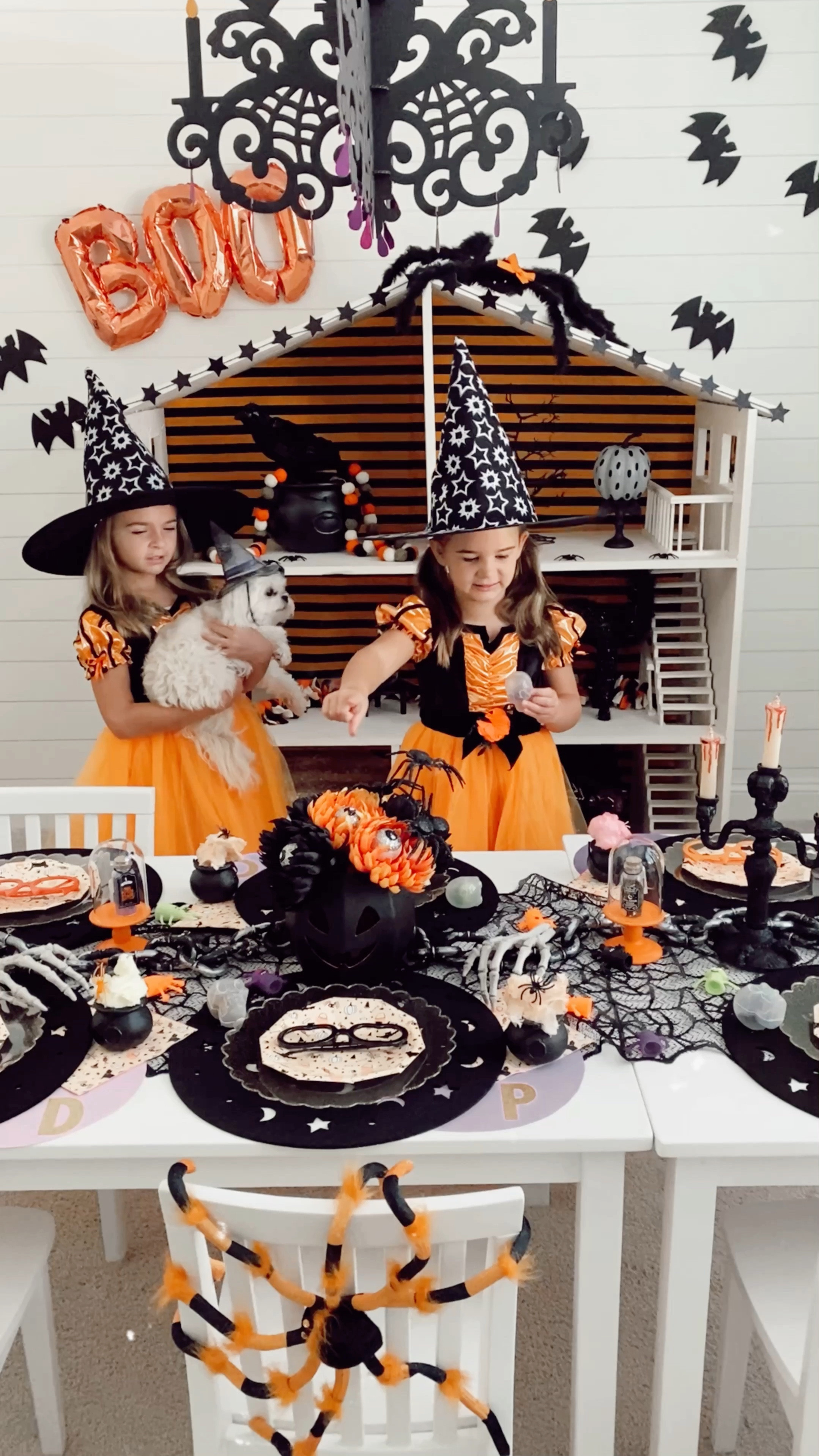 Double, Double Toil and Trouble ✨

Who is ready for spooky season!!!? 👻
.
.
.
.
.
@target @targetstyle @potterybarnkids @ellieandpiper @michaelsstores @daydream.society @ltk.family

#halloweenparty #ellieandpiperlove #target #targetstyle #mytargetstyle #halloween #halloweendecor #kidshalloween #hocuspocus #kidscostume #witchcostume #playroom #playroomdecor #makeitwithmichaels #targetfinds #targetdoesitagain #targetkids #targetlittles #jaxmomlife #dollhouse #targetdollarspot  #kidsparty #playroominspo #lovemypbk #halloweentablescape #dogsofinstagram #ltkhalloween #ltkkids #ltkhome

#LTKkids #LTKHalloween #LTKfamily
