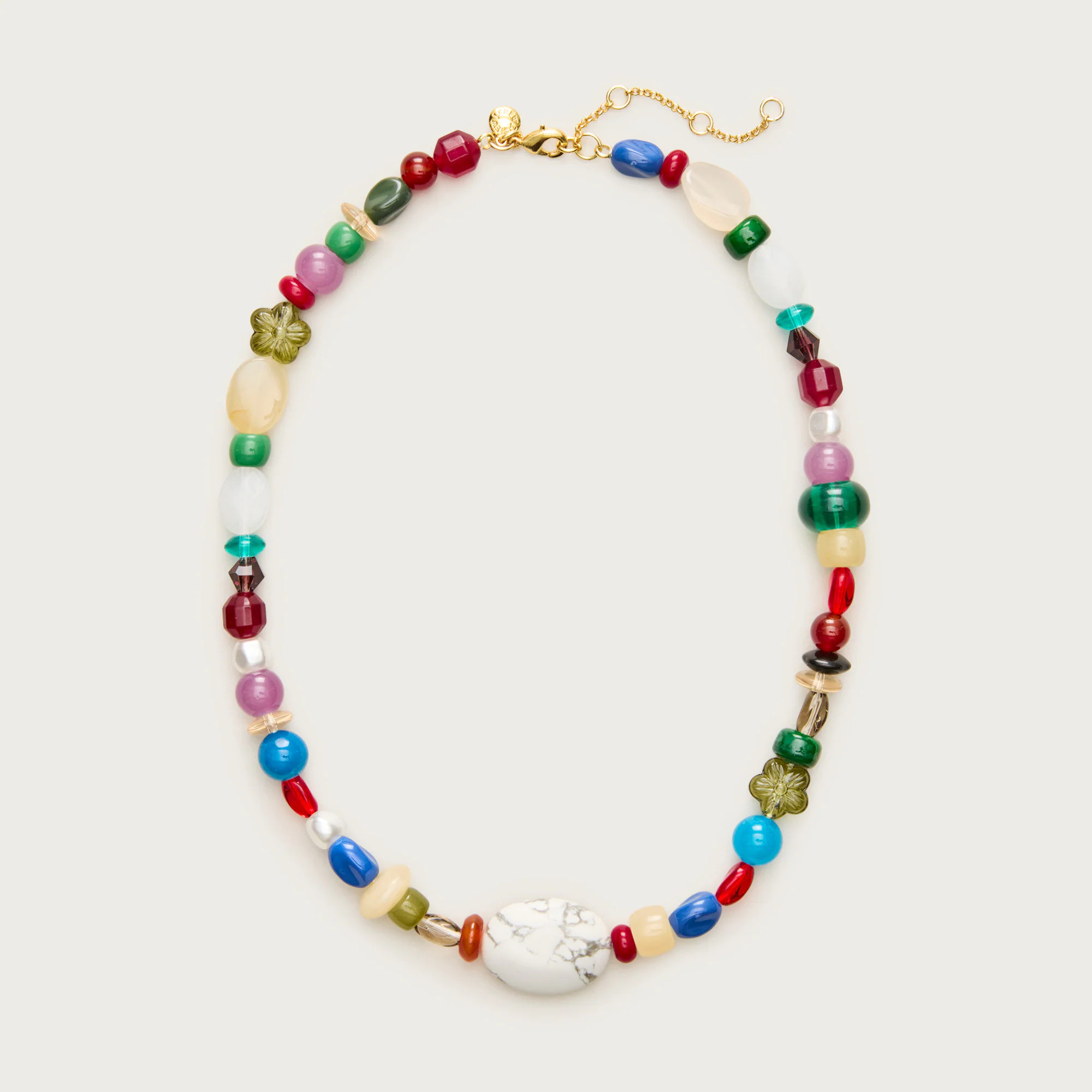 Mixed stone and bead necklace | J. Crew US