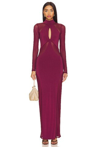 AFRM Rosalia Maxi Dress in Fig from Revolve.com | Revolve Clothing (Global)