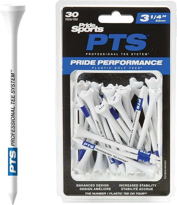 PrideSports PTS Plastic Golf Tees | 30 Count, 3-1/4 Inch | #1 Plastic Tee on Tour | Best for Driv... | Amazon (US)