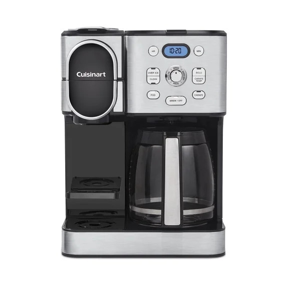 Cuisinart Coffee Center 2-in-1 Coffeemaker, 12-Cup Carafe and Single-Serve Brewer | Walmart (US)