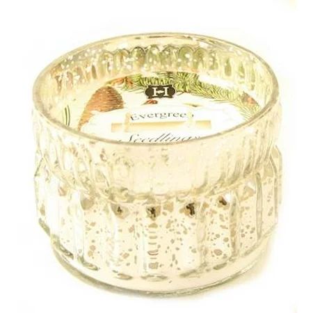 EVERGREEN SEEDLING Hillhouse Naturals 9.5 oz Mercury Glass 2-Wick Scented Jar Candle | Walmart (US)
