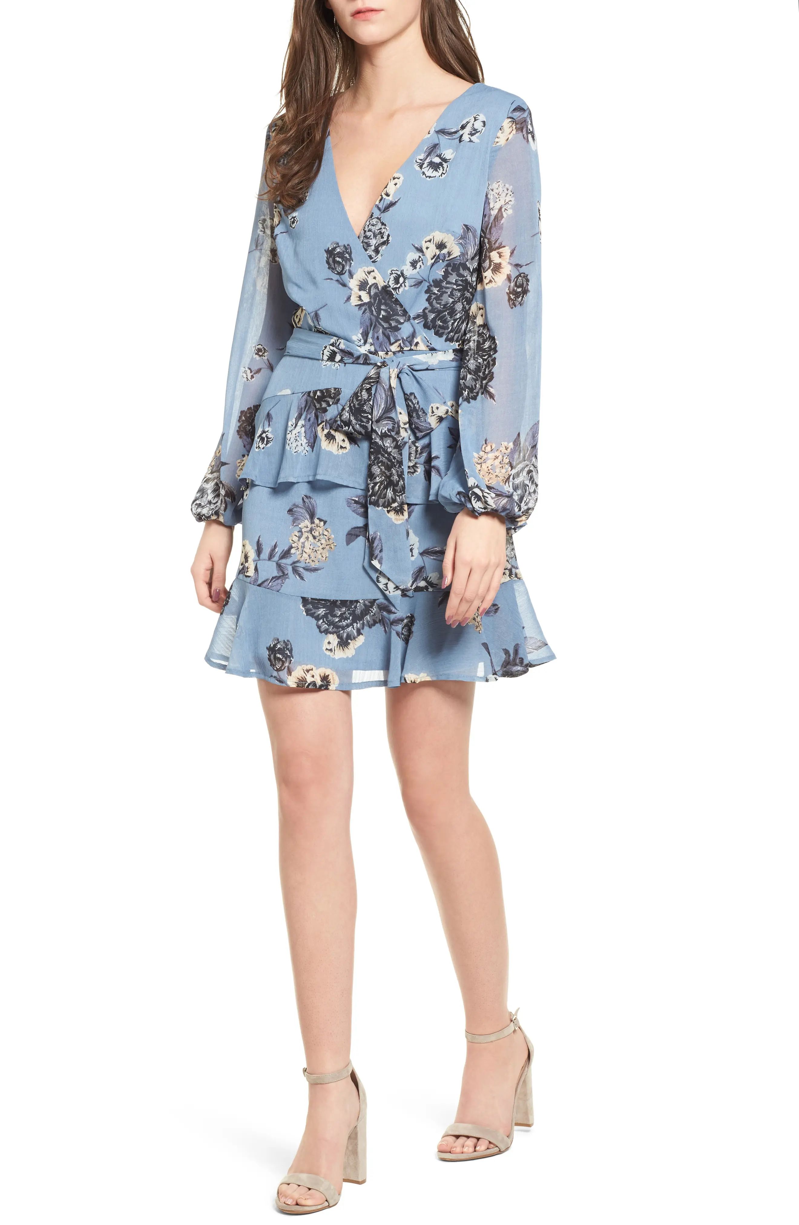 Floral Wrap Style Dress | Nordstrom