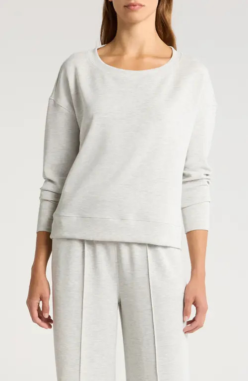 Sweaty Betty Sand Wash CloudWeight Sweatshirt in Ice Grey Marl at Nordstrom, Size Small | Nordstrom