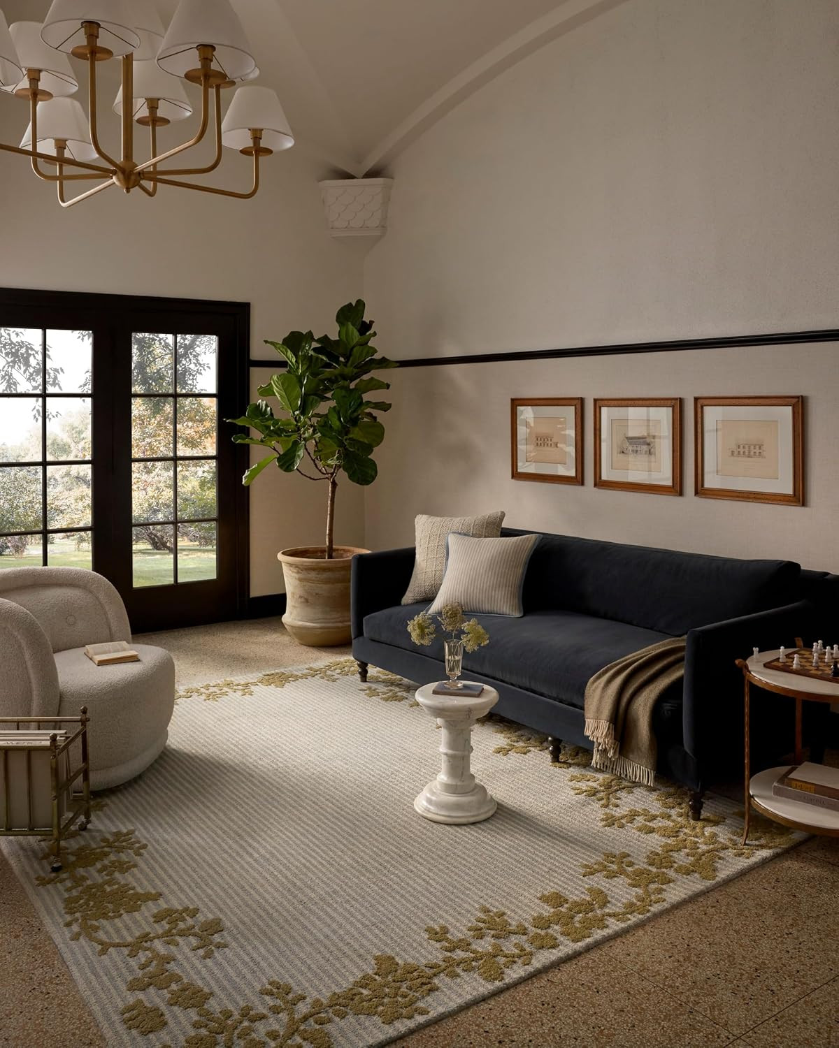 Loloi Magnolia Home Winslet WNS-02 Sky/Wheat 5'-0" x 7'-6" Area Rug | Amazon (US)