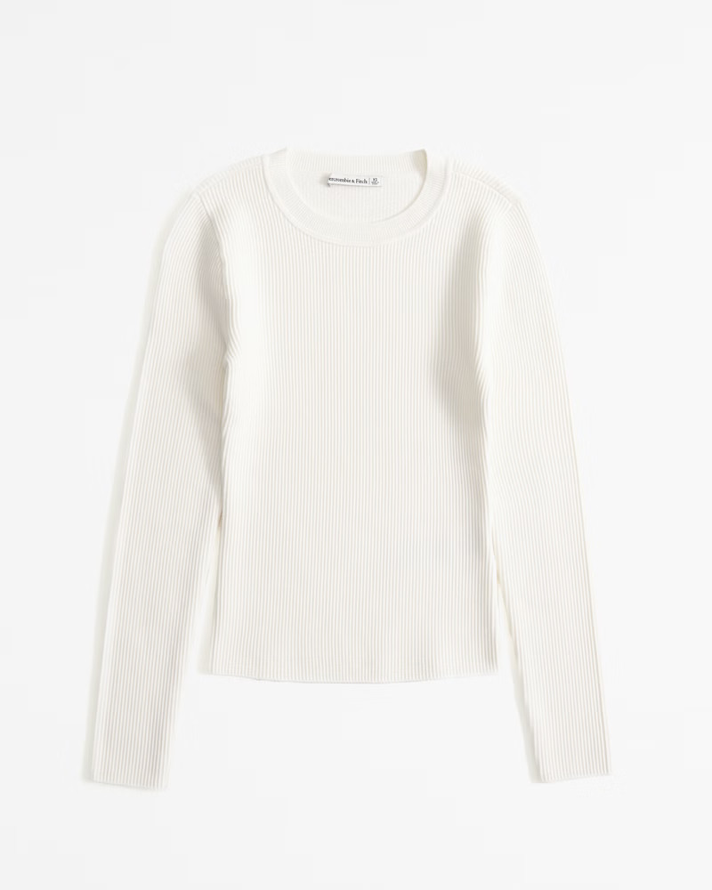 Long-Sleeve Ottoman Crew Top | Abercrombie & Fitch (US)