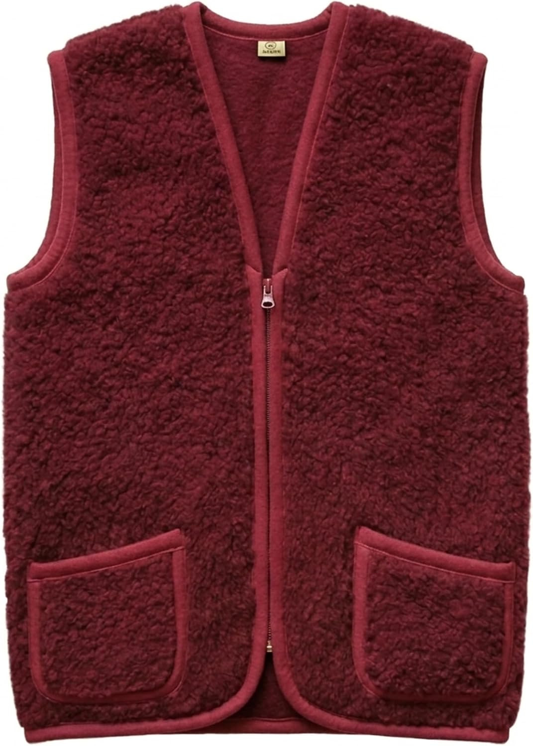 Schafwollweste aus 100% Merinowolle, SWWA zip | Amazon (DE)