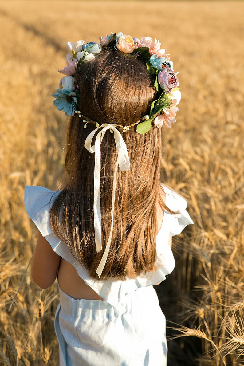 Linen Overall for a Girl, Summer Jumpsuit From Natural Flax - Etsy | Etsy (US)