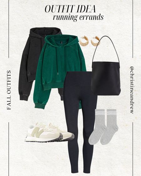 Oversized cropped hoodie with leggings & sneakers for running errands outfit idea 🖤

Fall style; fall outfits; mom style; school drop off outfit; casual style; athleisure style; black leggings; H&M; new balance; bucket bag; black bag; Christine Andrew 

#LTKfindsunder50 #LTKfitness #LTKstyletip