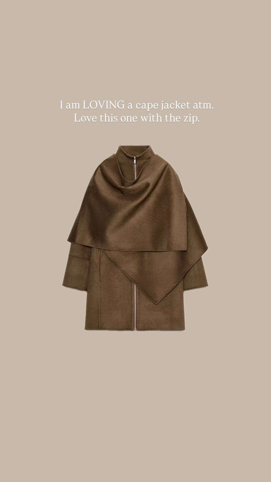 Zara cape jacket 🫶🏽🍂🐻

#LTKwinter #LTKautumn #LTKeurope