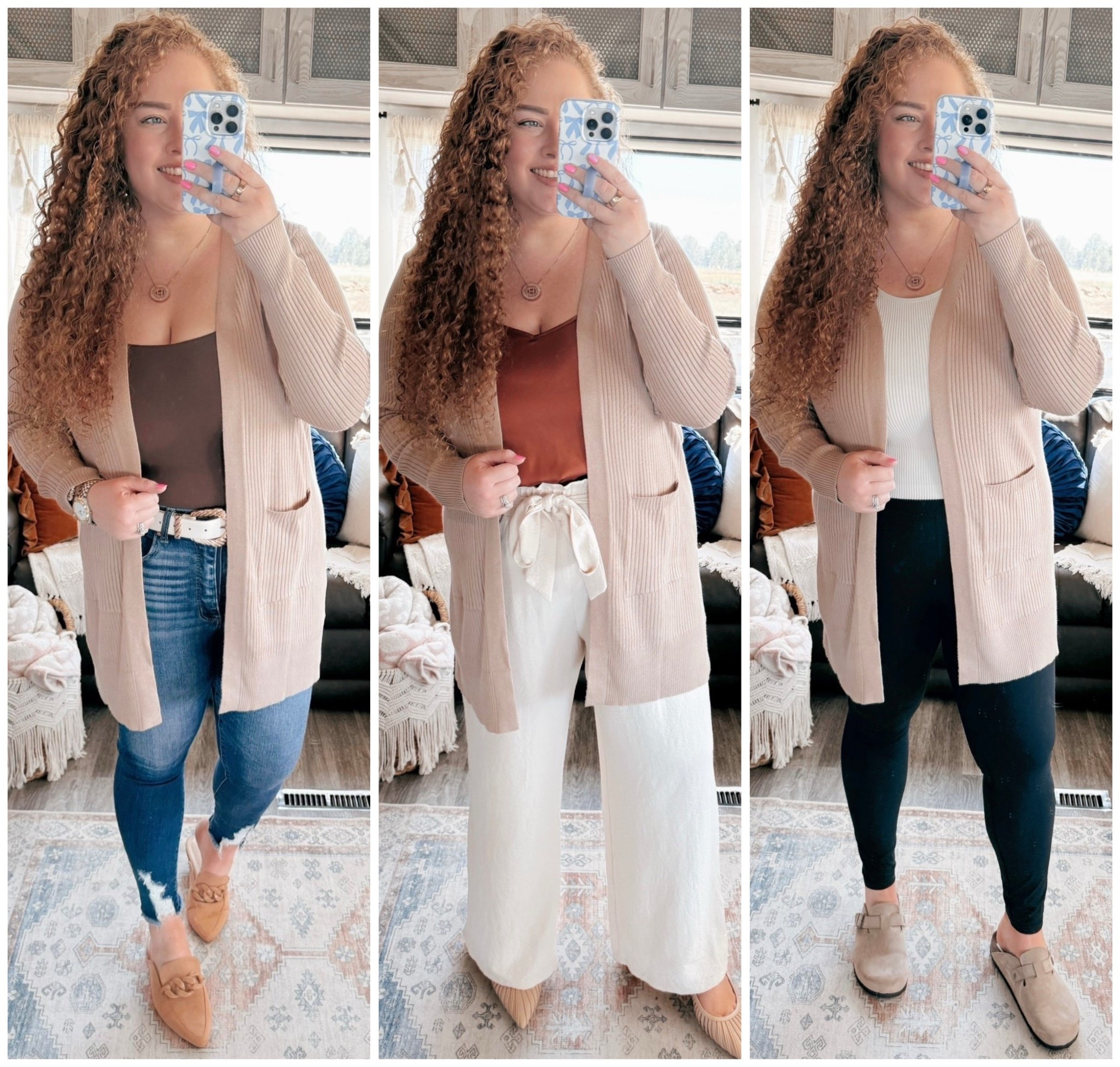Neutral never goes out of style 🤎 This khaki cardigan is the layering piece you’ll reach for again & again👏amazon cardigan | amazon khaki cardigan | amazon fall cardigan | fall outfit | mules | amazon mules | fall mules | bodysuit | amazon bodysuit | amazon brown bodysuit | brown bodysuit | amazon fall outfit | casual fall outfit | amazon fall casual outfit | skinny jeans | curvy jeans | buckle jeans | amazon fashion | amazon finds | amazon look | amazon outfit | fall outfit | fall look | fall fashion | fall finds | fall outfit inspo | fall fashion inspo | fall 2025 | sling back flats | amazon sling back flats | fall flats | dress pants | amazon dress pants | cream dress pants | amazon cream dress pants | orange tank top | amazon orange tank top | silky tank top | amazon silky tank top | leggings | amazon leggings | leggings outfit | black leggings | clogs | amazon clogs | fall clogs #LTKautumn

#LTKMidsize #LTKSaleAlert #LTKStyleTip