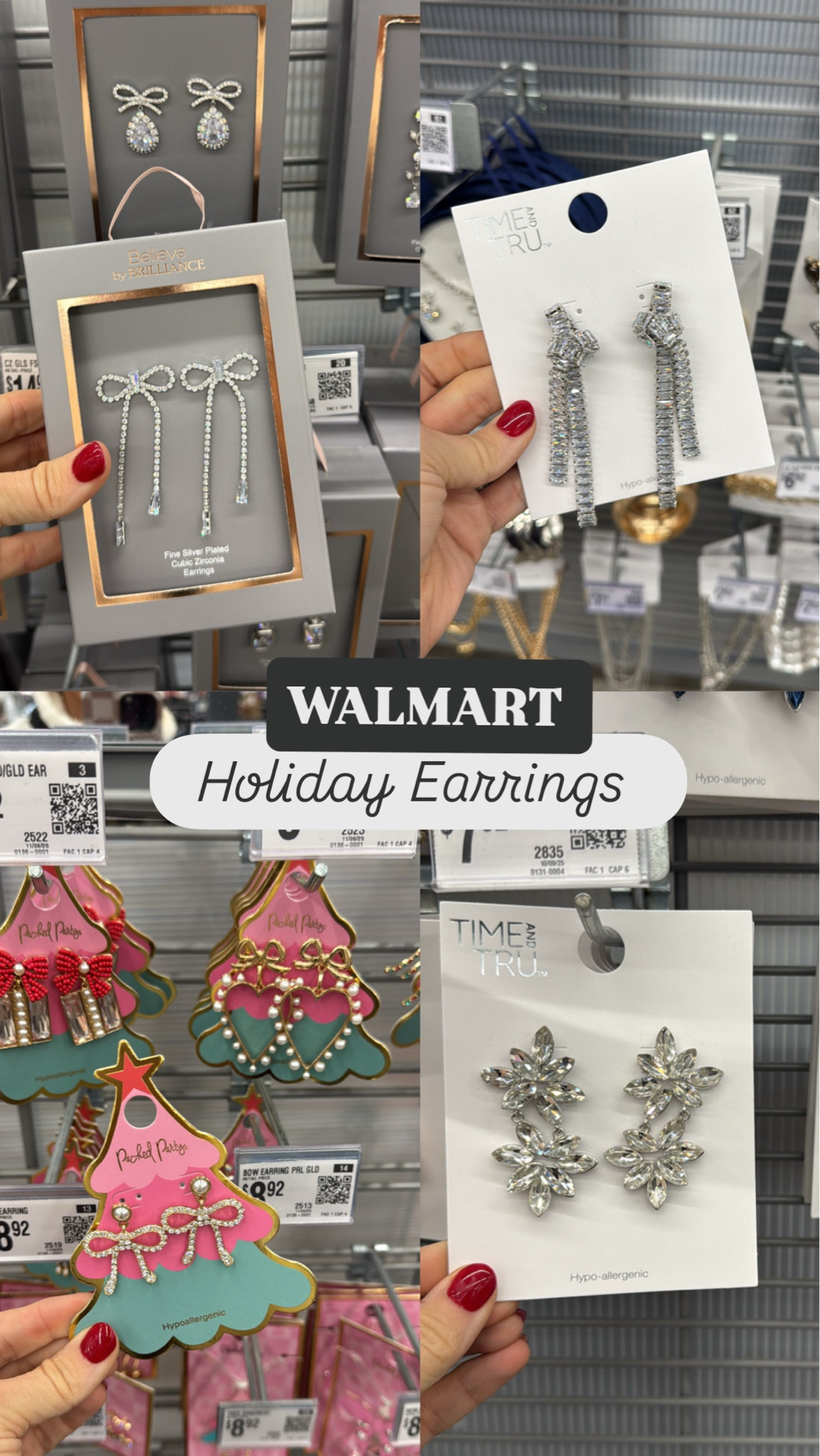 Walmart Holiday Accessories ✨ Aprilwilks VintagePickin Walmart fashion finds Walmart accessories viral Walmart accessories Christmas earrings Christmas accessories Christmas party earrings Christmas party jewelry 

#LTKSeasonal #LTKgrwm #LTKHoliday