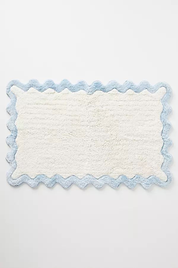 Maeve Scalloped Bath Mat | Anthropologie (US)