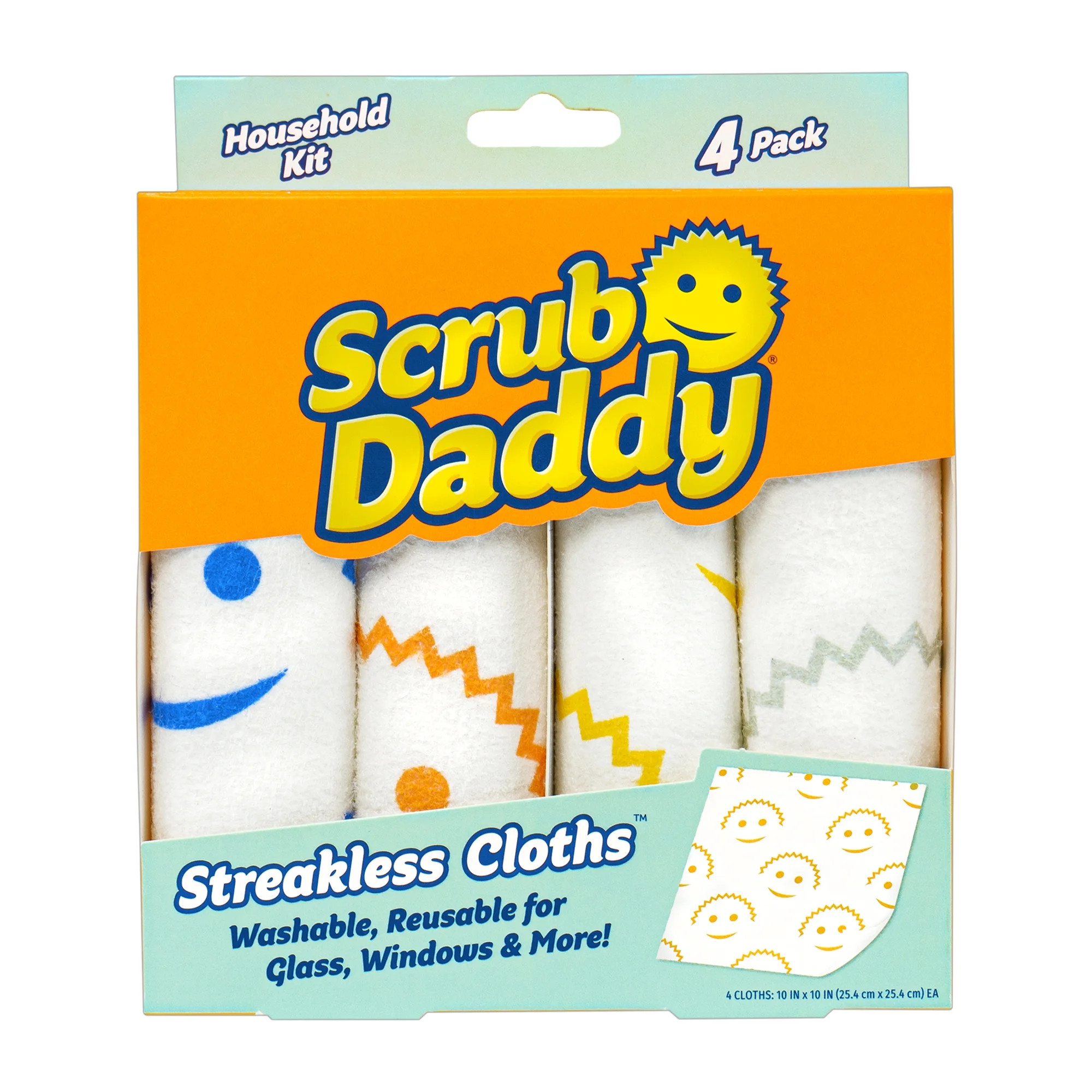 Scrub Daddy Streakless Cloths, Perfect for Glass and Reusable, A Better Alternative to Paper towe... | Walmart (US)