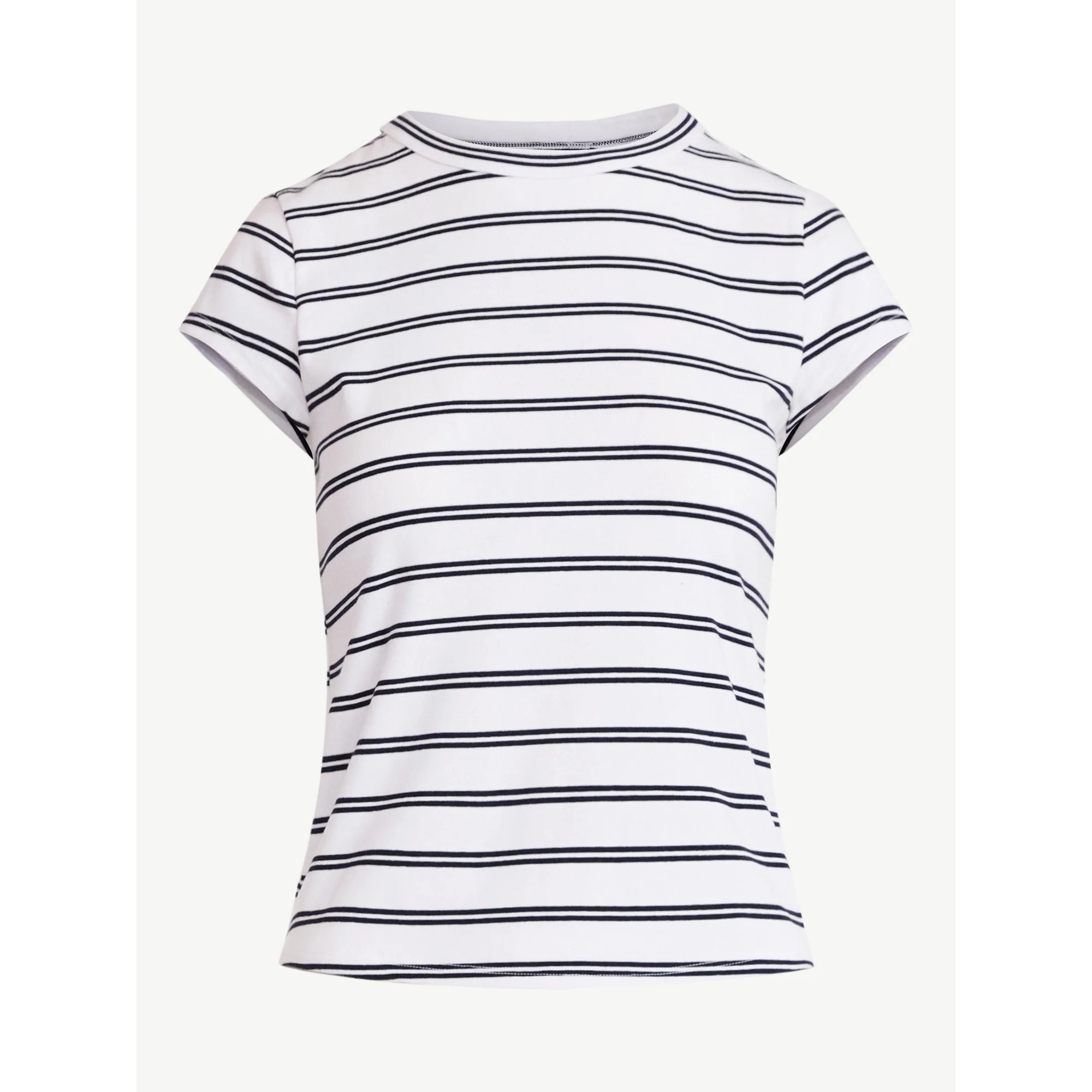 Free Assembly Women's and Women's Plus Cap Sleeve Tee, Sizes XS-4X | Walmart (US)