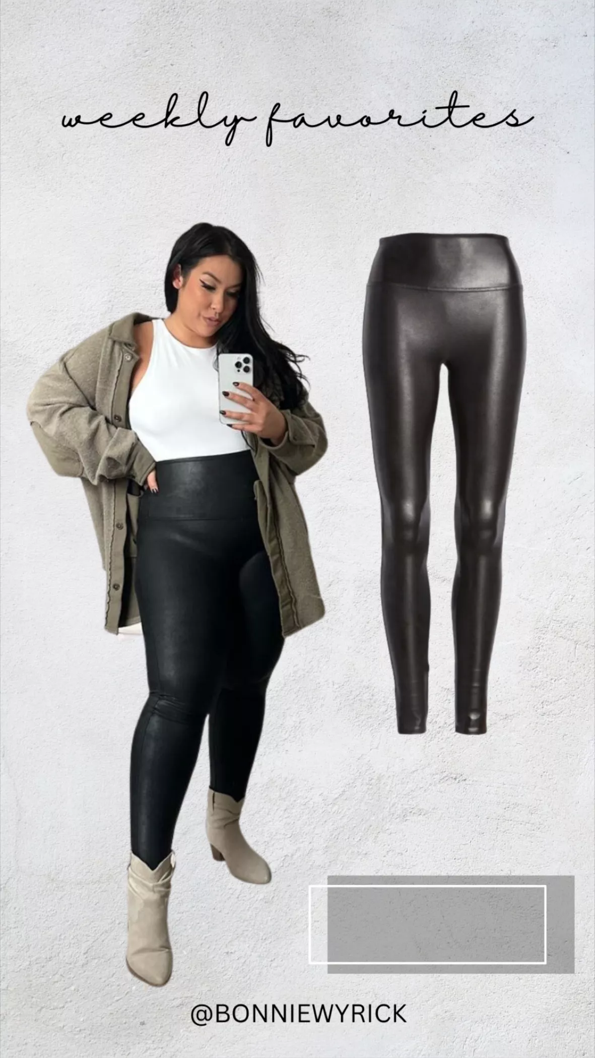 Spanx Women's Faux Leather Leggings curated on LTK