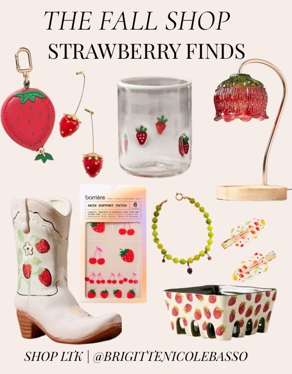 The Strawberry Edit 🍓❤️
Sweet, playful, and just a little nostalgic. From charming home décor and whimsical accessories to statement jewelry and fashion finds, these strawberry-inspired pieces add the perfect pop of color to your everyday. If you love cottagecore, farmers' market charm, and fruit-inspired décor, this collection is for you.
Strawberry decor • Strawberry aesthetic • Strawberry home decor • Strawberry accessories • Strawberry jewelry • Strawberry fashion • Cottagecore decor • Whimsical home decor • Fruit decor • Kitchen decor • Coquette aesthetic • Summer to fall decor • Gift ideas for her • LTK Home • LTK Finds#LTKStyle #LTKFinds #StrawberryDecor #StrawberryAesthetic #Cottagecore #WhimsicalHome #FruitDecor #KitchenDecor #CoquetteStyle #HomeDecorFinds #FarmersMarketStyle #ColorfulHome #GiftIdeas #LTKCreator

#LTKHome #LTKHome