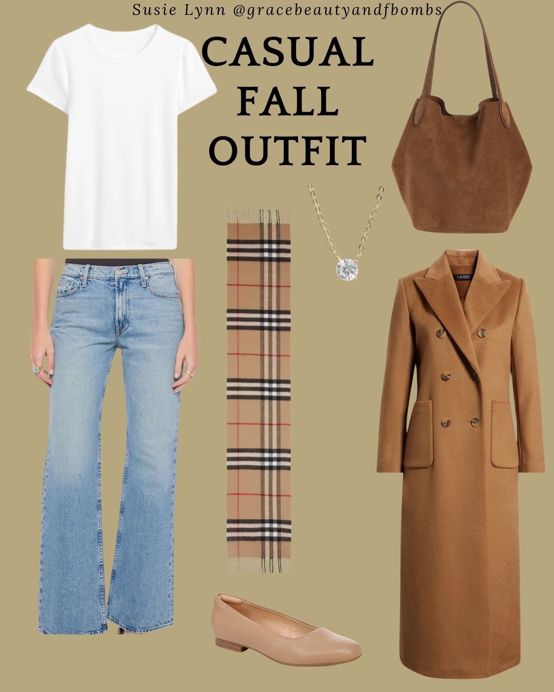 Casual fall outfit using all fall capsule wardrobe pieces

#LTKootd #LTKSeasonal #LTKOver40