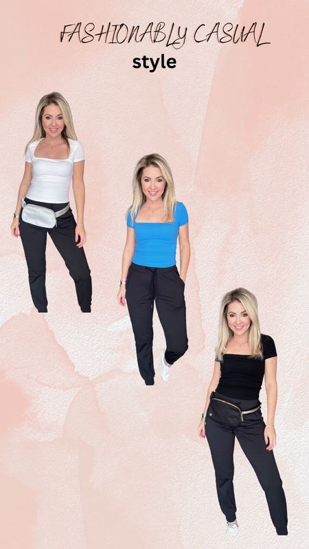 Fashionably casual style
Loving these new fitted tops for spring
Favorite joggers
And a cute crossbody bag


#LTKstyletip #LTKSeasonal #LTKfindsunder50