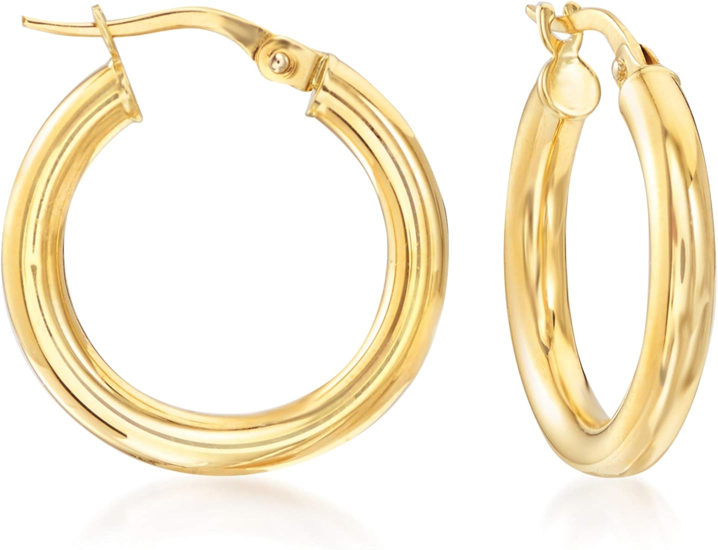 Ross-Simons Italian 18kt Yellow Gold Hoop Earrings | Amazon (US)