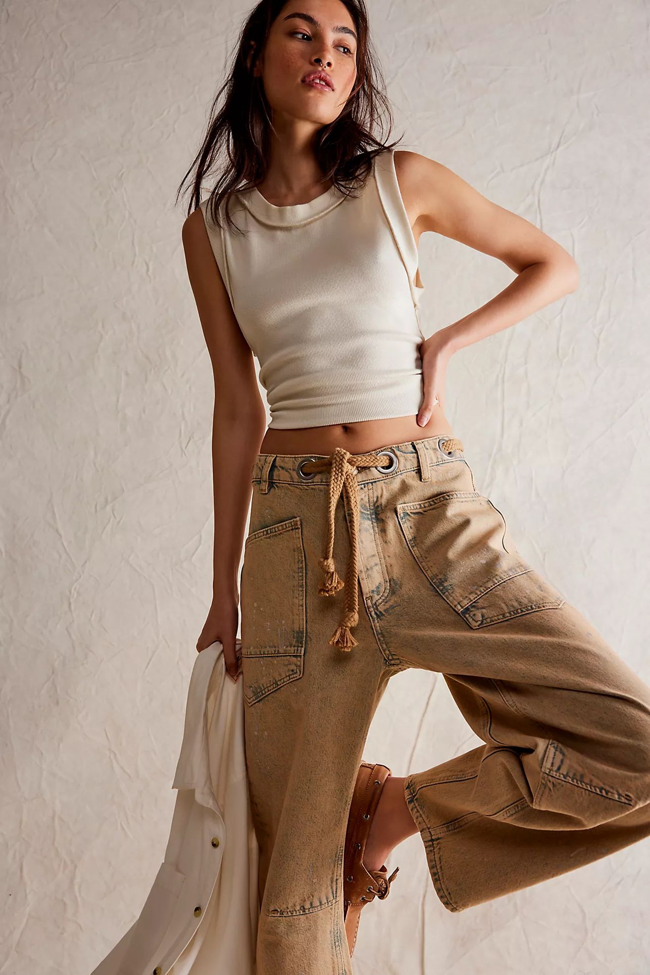 We The Free Moxie Pull-On Barrel Jeans | Free People (Global - UK&FR Excluded)