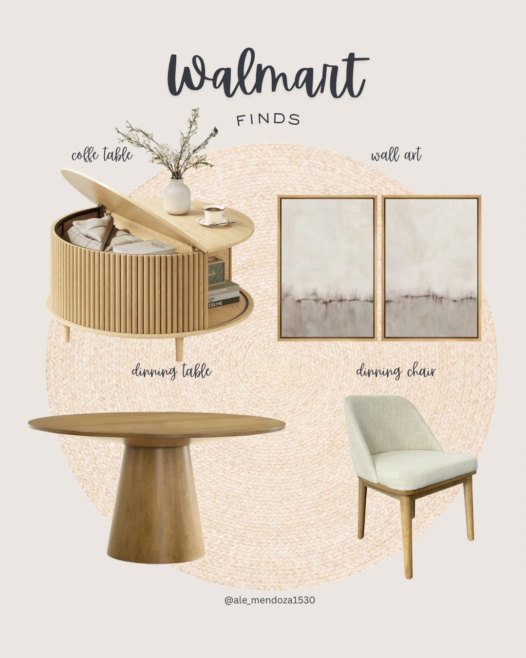 Walmart dinning chair and table 

#LTKHome